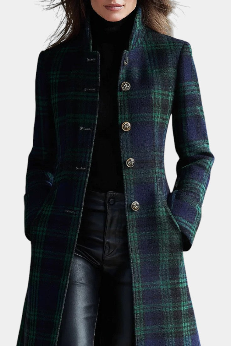 Milton | Bicolour Check Midi Coat