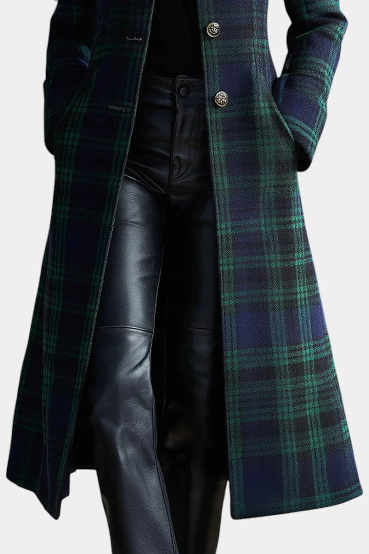 Milton | Bicolour Check Midi Coat