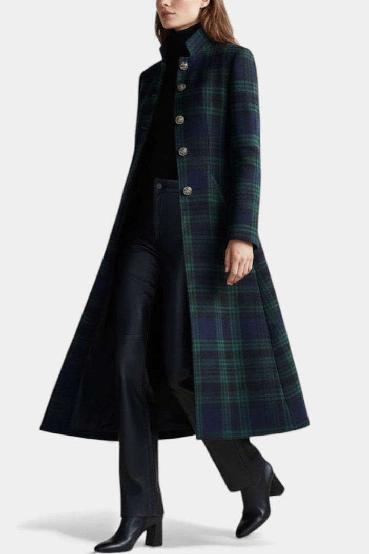 Milton | Bicolour Check Midi Coat