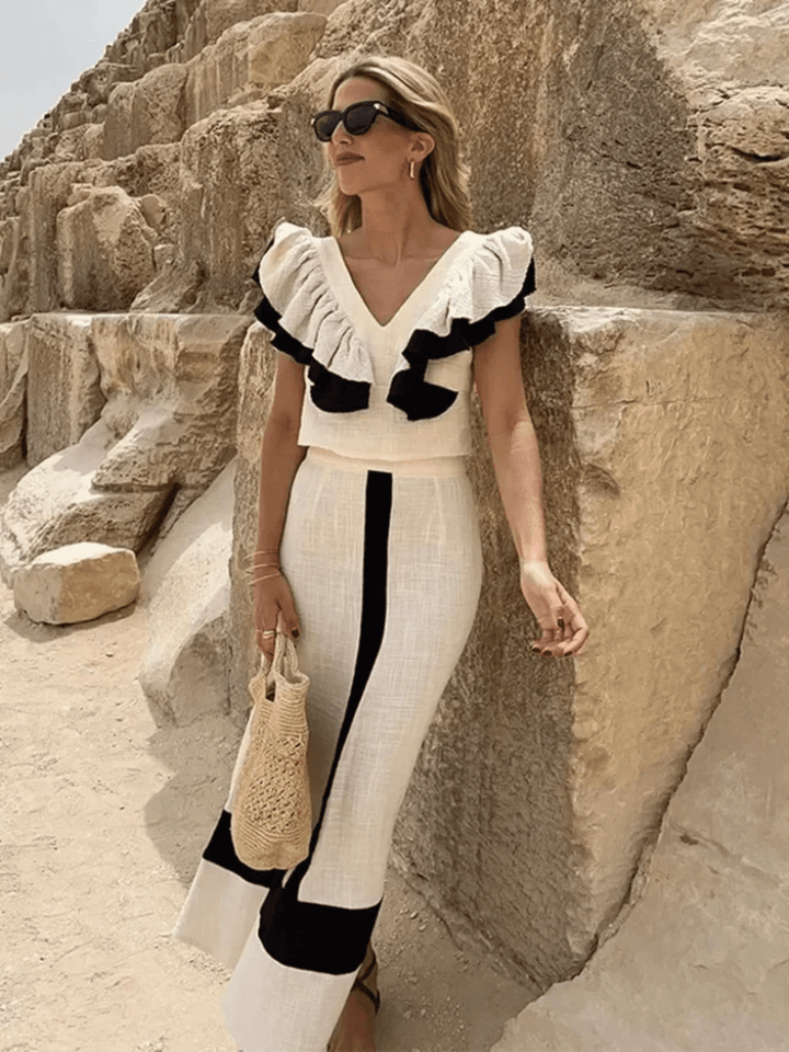 Elysia | Ruffled Elegant Summer Set