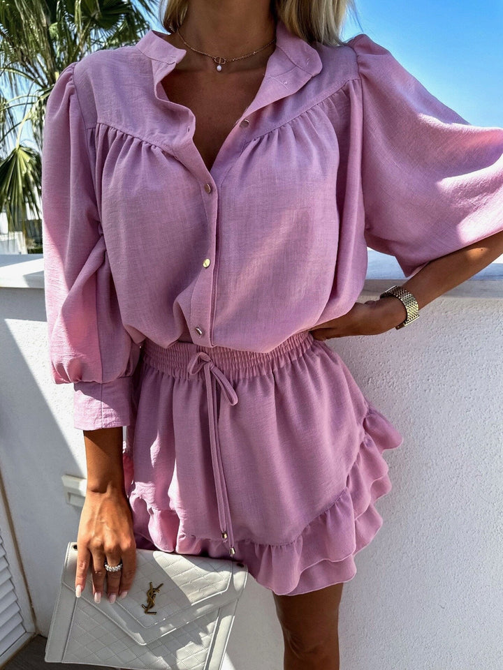 Alira | Chic Two-Piece Ruffle Set