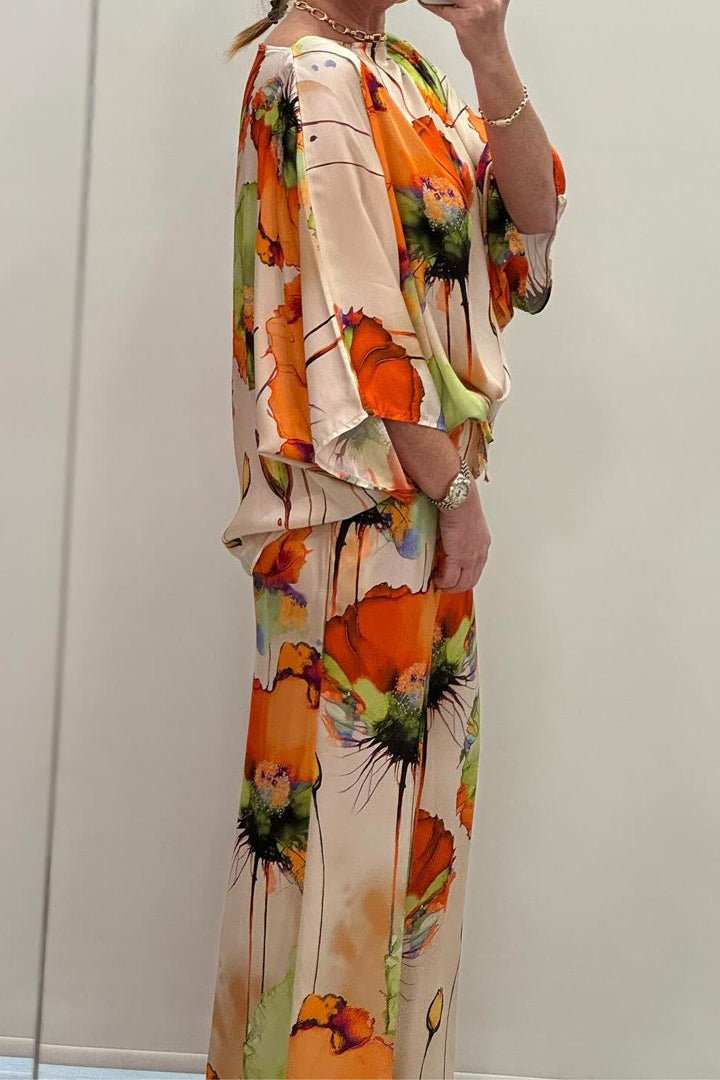 Elira | Flowing Floral Two-Piece Set