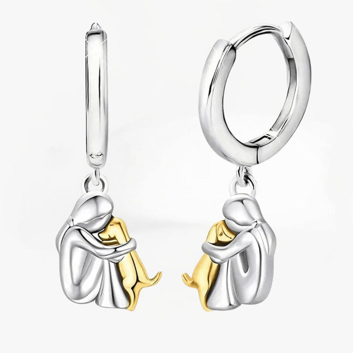 Ginny™ - Dog Icon Earrings (Round Closure)