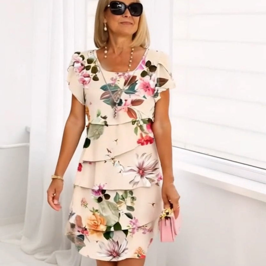 Emma | Graceful Floral Elegance Dress
