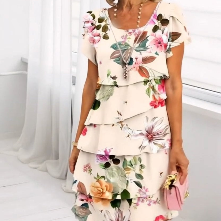 Emma | Graceful Floral Elegance Dress