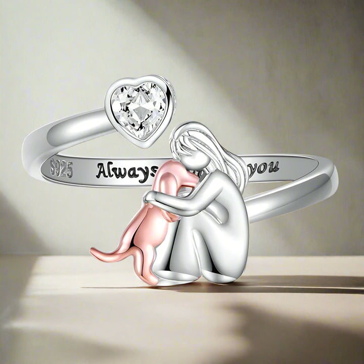 Anne™ - Dog Icon Ring (Pink)