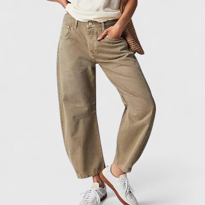Rain Comfortable Wide-Leg Pants